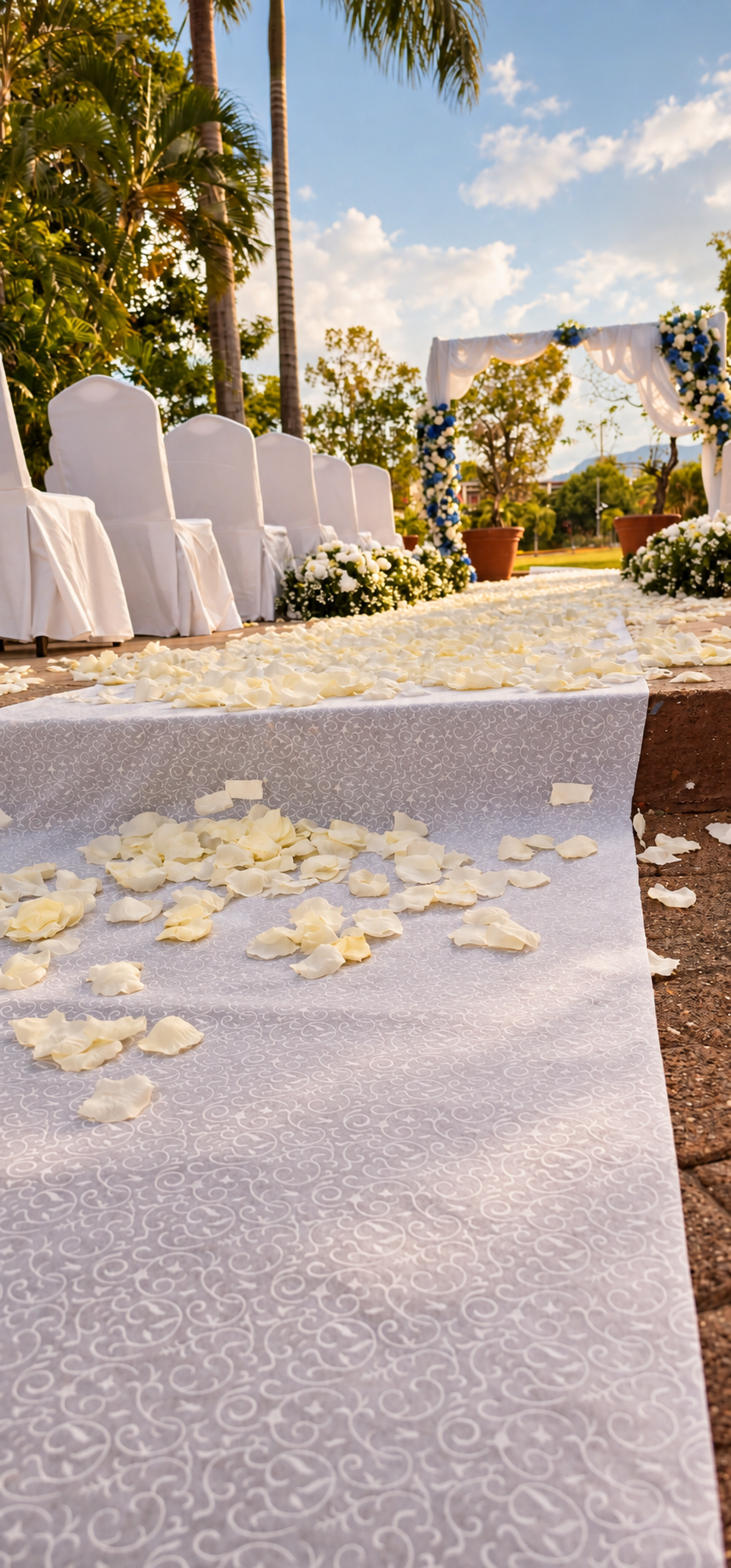 Petals Along the Aisle